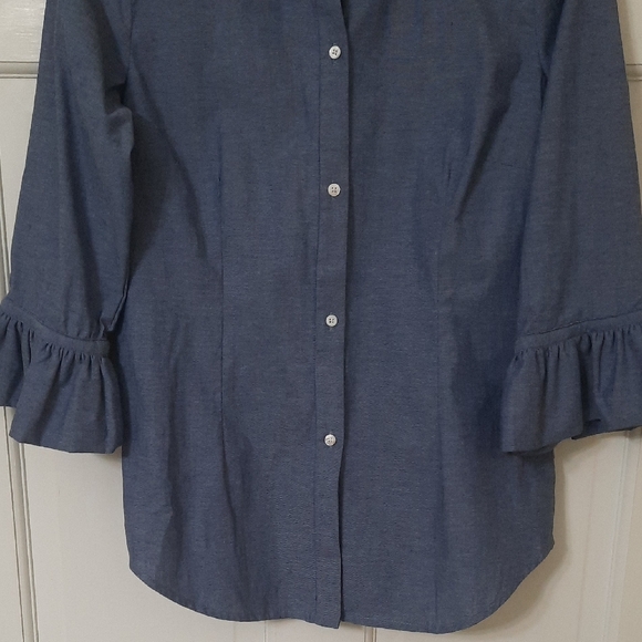 Gretchen Scott Designs Navy Button-Down Shirt - Picture 5 of 14